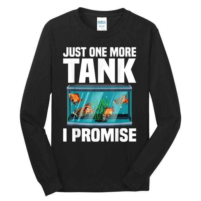 Fish Tank Fishkeeping Tall Long Sleeve T-Shirt