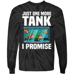 Fish Tank Fishkeeping Tie-Dye Long Sleeve Shirt