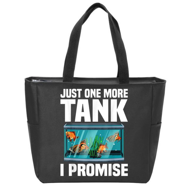 Fish Tank Fishkeeping Zip Tote Bag