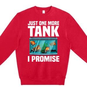 Fish Tank Fishkeeping Premium Crewneck Sweatshirt