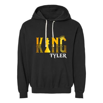 Funny Tyler First Name Cute Gift King Tyler Gift Garment-Dyed Fleece Hoodie