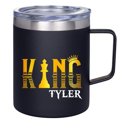 Funny Tyler First Name Cute Gift King Tyler Gift 12oz Stainless Steel Coffee Mug