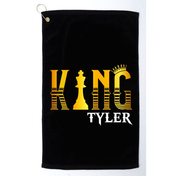 Funny Tyler First Name Cute Gift King Tyler Gift Golf Towel