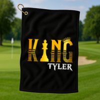 Funny Tyler First Name Cute Gift King Tyler Gift Golf Towel