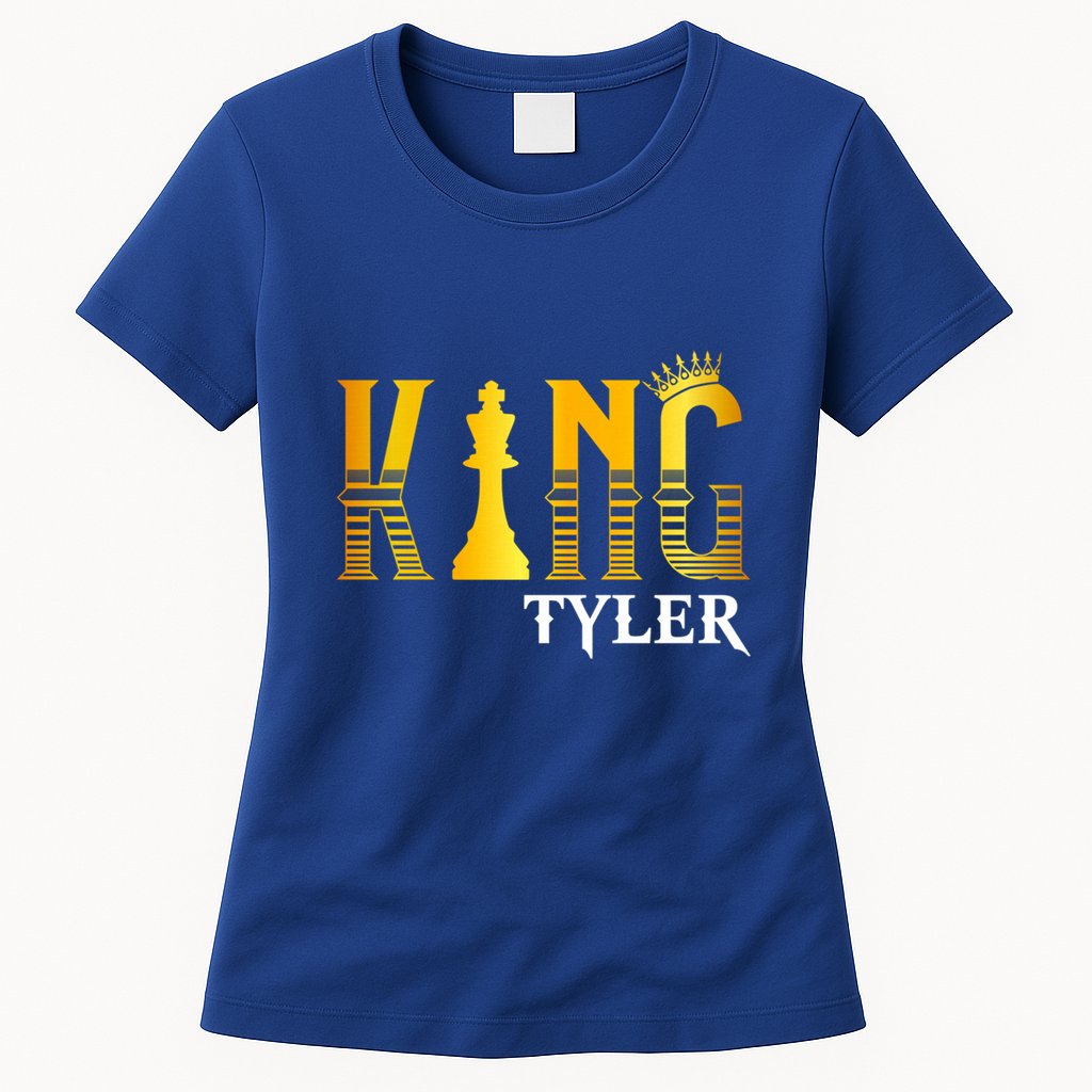 Funny Tyler First Name Cute Gift King Tyler Gift Womens T-Shirt