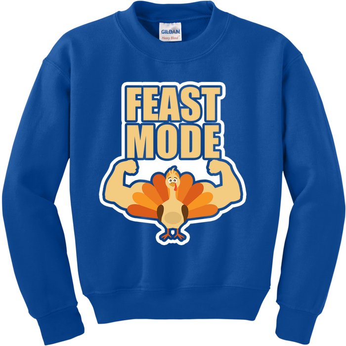 Funny Thanksgiving Feast Mode Statet Teens And Adults Gift Kids Sweatshirt