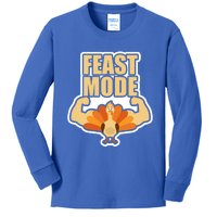 Funny Thanksgiving Feast Mode Statet Teens And Adults Gift Kids Long Sleeve Shirt