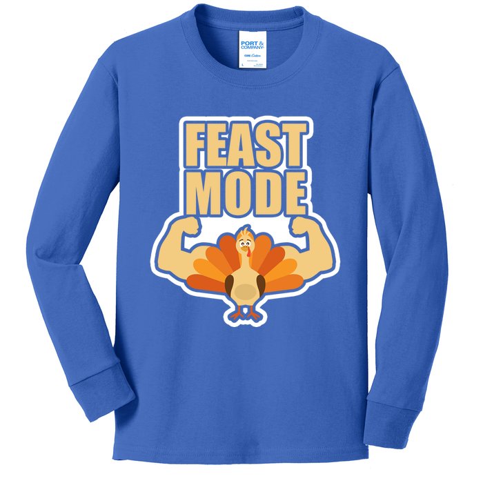 Funny Thanksgiving Feast Mode Statet Teens And Adults Gift Kids Long Sleeve Shirt