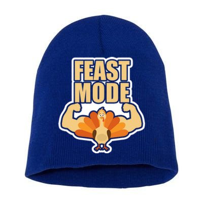 Funny Thanksgiving Feast Mode Statet Teens And Adults Gift Short Acrylic Beanie