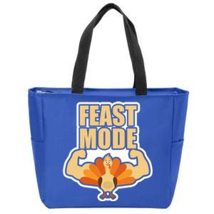 Funny Thanksgiving Feast Mode Statet Teens And Adults Gift Zip Tote Bag