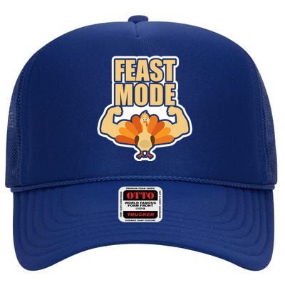 Funny Thanksgiving Feast Mode Statet Teens And Adults Gift High Crown Mesh Back Trucker Hat