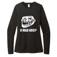 Funny Troll Face U Mad New Womens CVC Long Sleeve Shirt