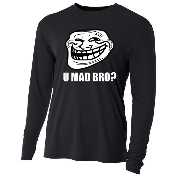 Funny Troll Face U Mad New Cooling Performance Long Sleeve Crew