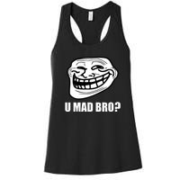 Funny Troll Face U Mad New Women's Racerback Tank