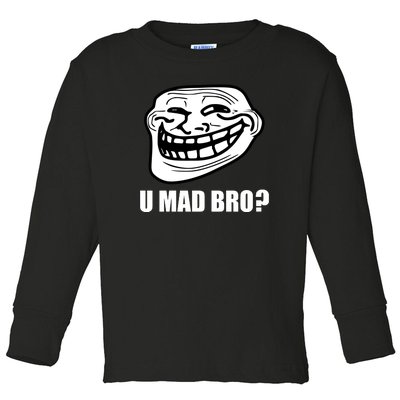 Funny Troll Face U Mad New Toddler Long Sleeve Shirt