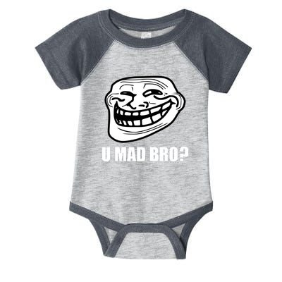 Funny Troll Face U Mad New Infant Baby Jersey Bodysuit