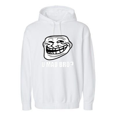 Funny Troll Face U Mad New Garment-Dyed Fleece Hoodie