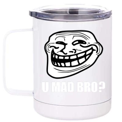 Funny Troll Face U Mad New 12 oz Stainless Steel Tumbler Cup