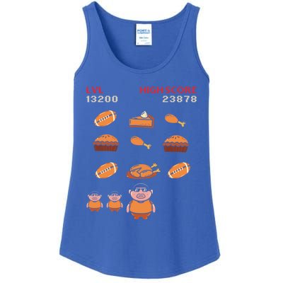 Funny Thanksgiving Food Lover Video Game Professional Gamer Gift Ladies Essential Tank