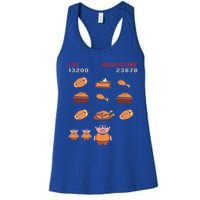 Funny Thanksgiving Food Lover Video Game Professional Gamer Gift Women's Racerback Tank