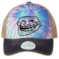 Funny Troll Face Nerd Geek Legacy Tie Dye Trucker Hat