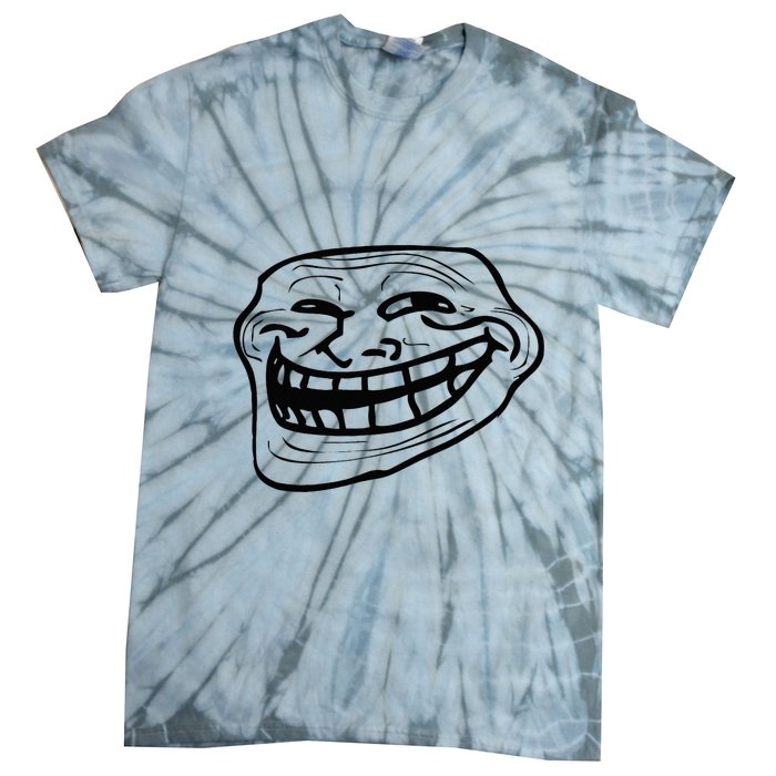 Funny Troll Face Nerd Geek Tie-Dye T-Shirt