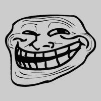 Funny Troll Face Nerd Geek Tie-Dye T-Shirt