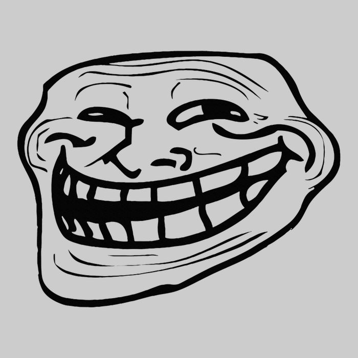 Funny Troll Face Nerd Geek Tie-Dye T-Shirt