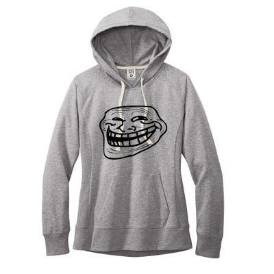 Funny Troll Face Nerd Geek Women's Fleece Hoodie