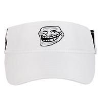 Funny Troll Face Nerd Geek Adult Drive Performance Visor