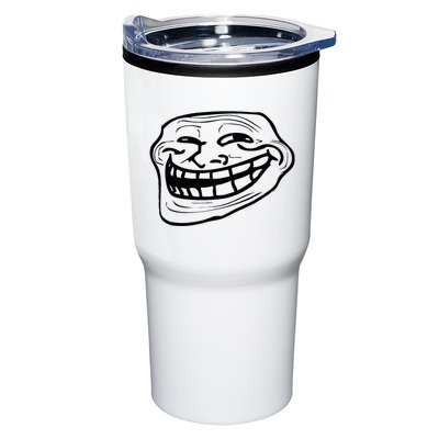 Funny Troll Face Nerd Geek Tumbler