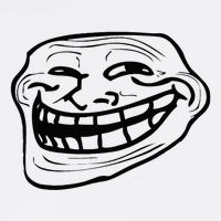 Funny Troll Face Nerd Geek Magnet