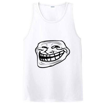 Funny Troll Face Nerd Geek PosiCharge Competitor Tank