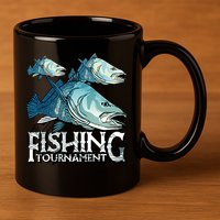 Fishing Tournament 11oz C Handle Ceramic Mug