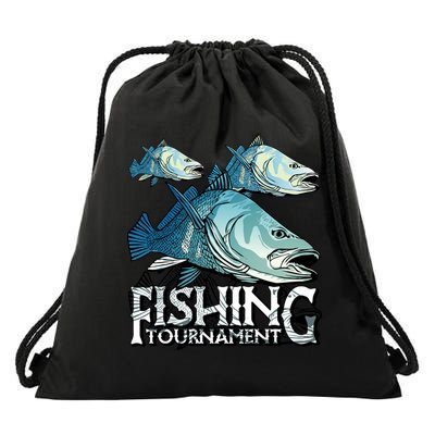 Fishing Tournament Drawstring Bag