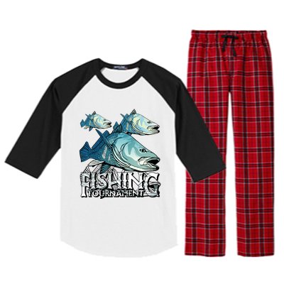 Fishing Tournament Raglan Sleeve Pajama Set