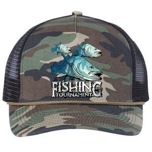 Fishing Tournament Retro Rope Trucker Hat Cap