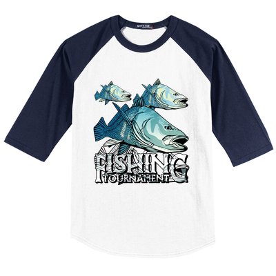 Fishing Tournament Baseball Sleeve Shirt