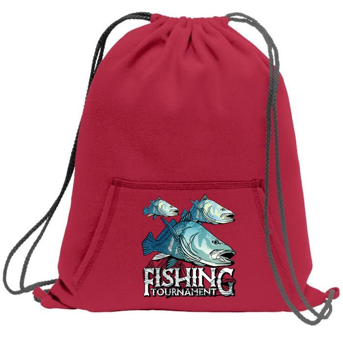 Fishing Tournament Sweatshirt Cinch Pack Bag