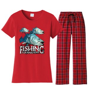 Fishing Tournament Women's Flannel Pajama Set