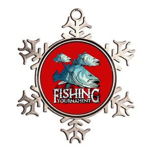 Fishing Tournament Metallic Star Ornament