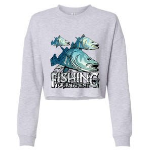 Fishing Tournament Cropped Pullover Crew