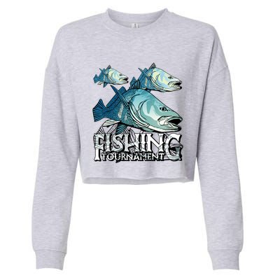 Fishing Tournament Cropped Pullover Crew