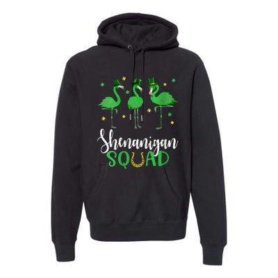 Flamingo Tees For WoSt Patricks Day Shenanigan Squad Premium Hoodie