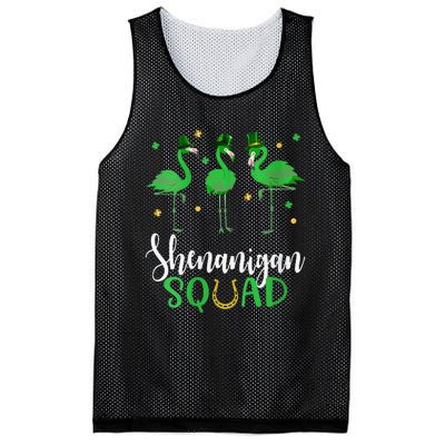 Flamingo Tees For WoSt Patricks Day Shenanigan Squad Mesh Reversible Basketball Jersey Tank