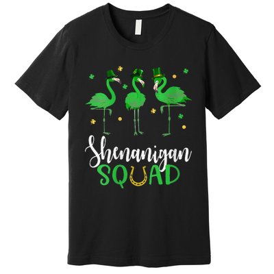 Flamingo Tees For WoSt Patricks Day Shenanigan Squad Premium T-Shirt