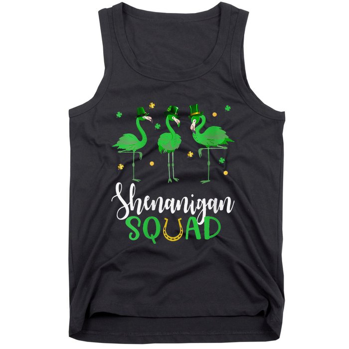 Flamingo Tees For WoSt Patricks Day Shenanigan Squad Tank Top