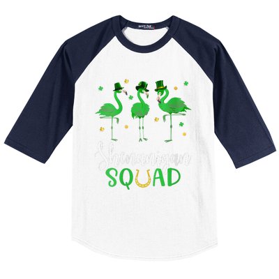 Flamingo Tees For WoSt Patricks Day Shenanigan Squad Baseball Sleeve Shirt