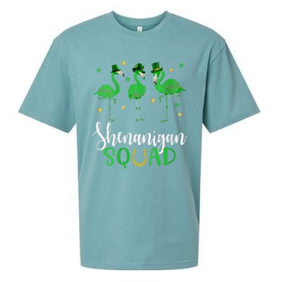 Flamingo Tees For WoSt Patricks Day Shenanigan Squad Sueded Cloud Jersey T-Shirt