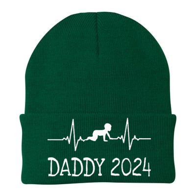 First Time Father Gifts New Dad Expecting Daddy 2024 Knit Cap Winter Beanie